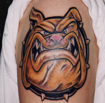Bulldog Tattoos on Comic Bulldog    Tattoos By Spencer     Thailand