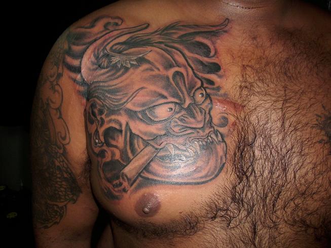 Samurai+warrior+mask+tattoos