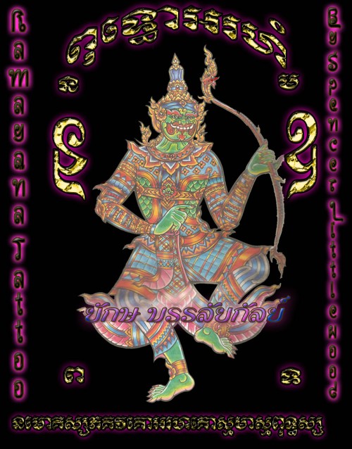 Thai Mythological tattoos by spencer Littlewood